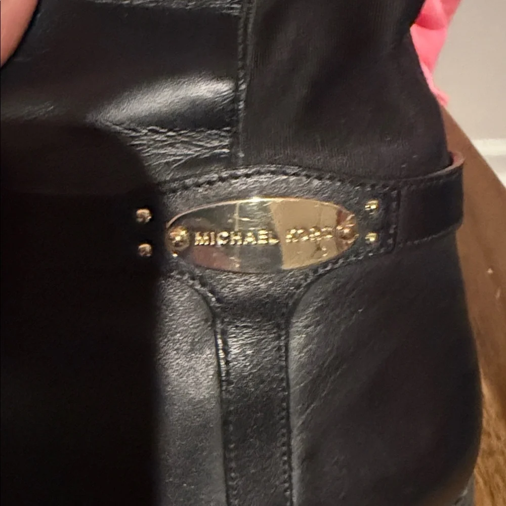 MICHAEL Michael Kors Sleek Black Over the Knee Boots